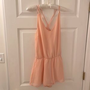 Baby Pink Flowy Romper